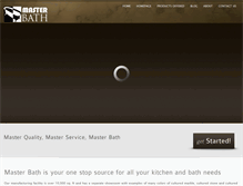 Tablet Screenshot of mymasterbath.com